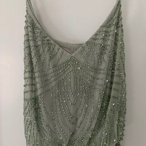 Mist Beaded Gown - NEW WITH TAGS!